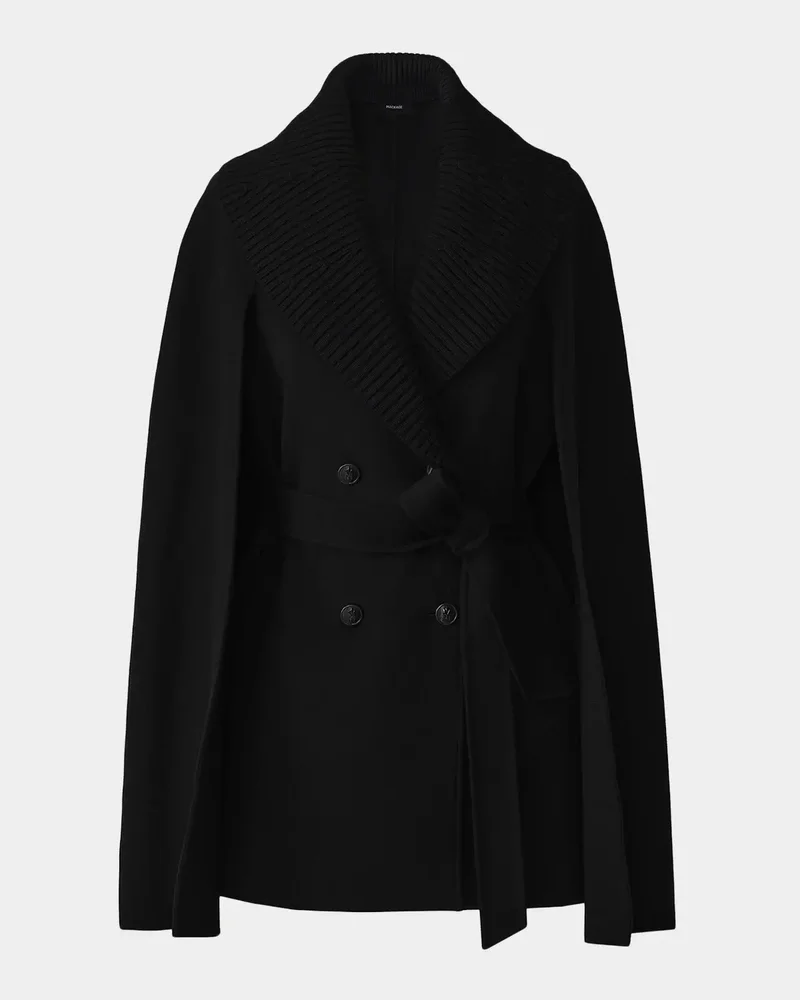 Susie-Z Double-Breasted Wool Cape