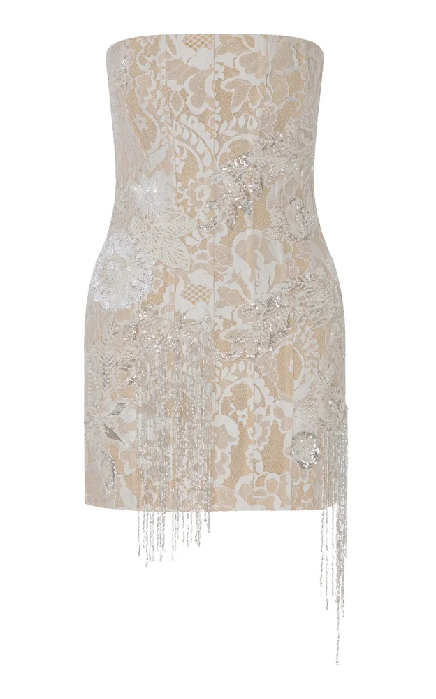 Skye Embellished Lace Mini Dress