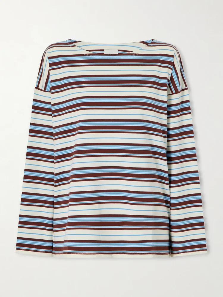 nadine striped cotton jersey shirt