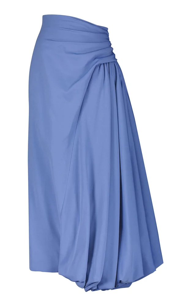 Faille Draped Bubble Skirt