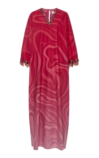 Exclusive La Isla Embroidered Kaftan Maxi Dress