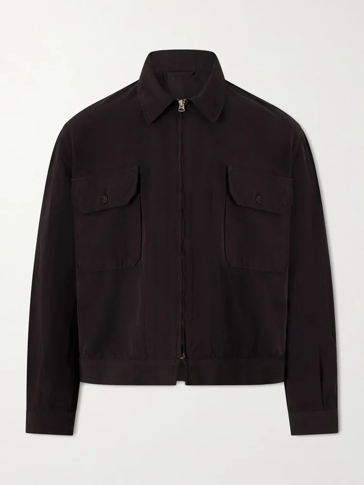 Cotton and Linen-Blend Jacket