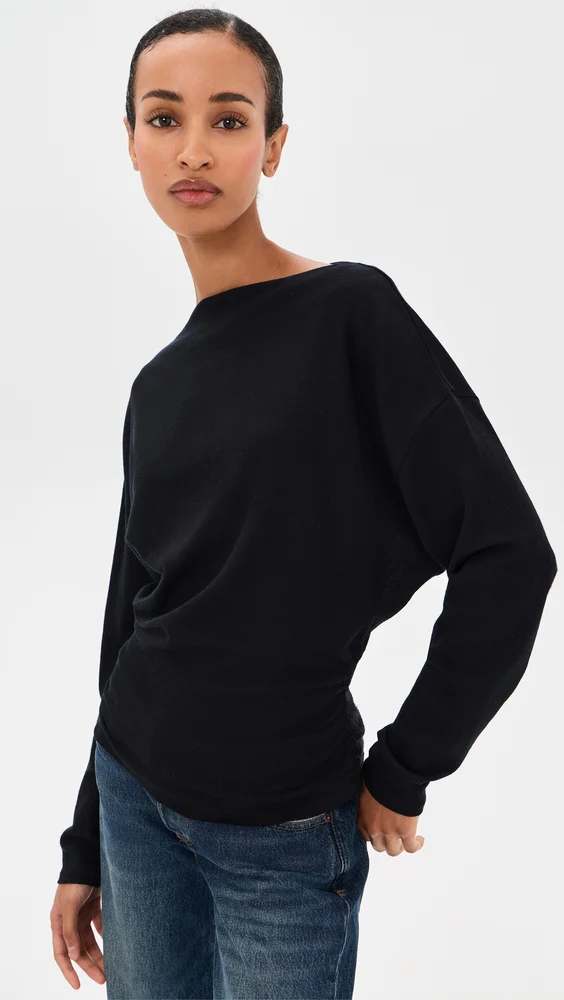 Draped Slash Top