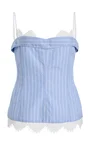 Surie Bustier Cotton Lace Top