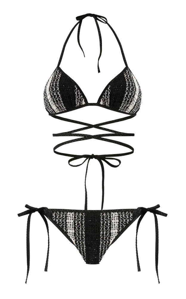 Sequined Mesh Bikini