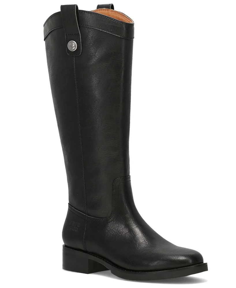 Foster Button Knee High Riding Boots