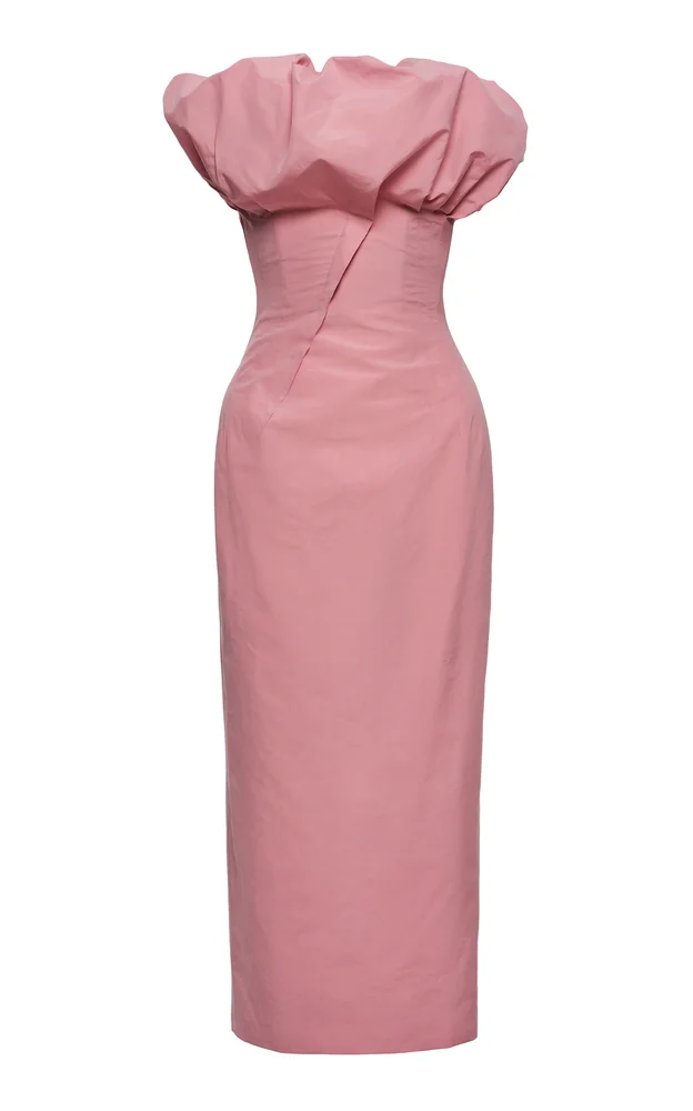 Strapless Puffed Cotton Gown