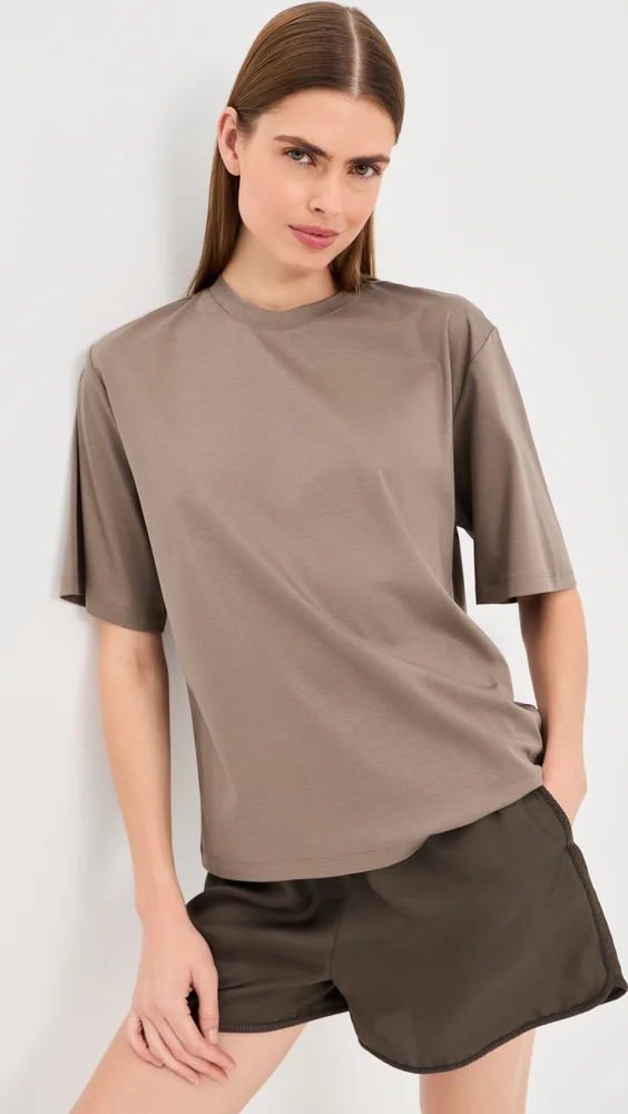 Oversized Cotton Silk T-Shirt