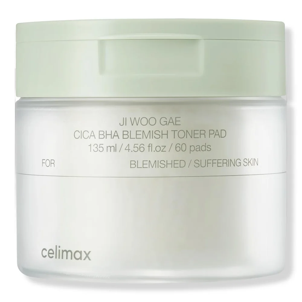 Jiwoogae Cica BHA Blemish Toner Pad