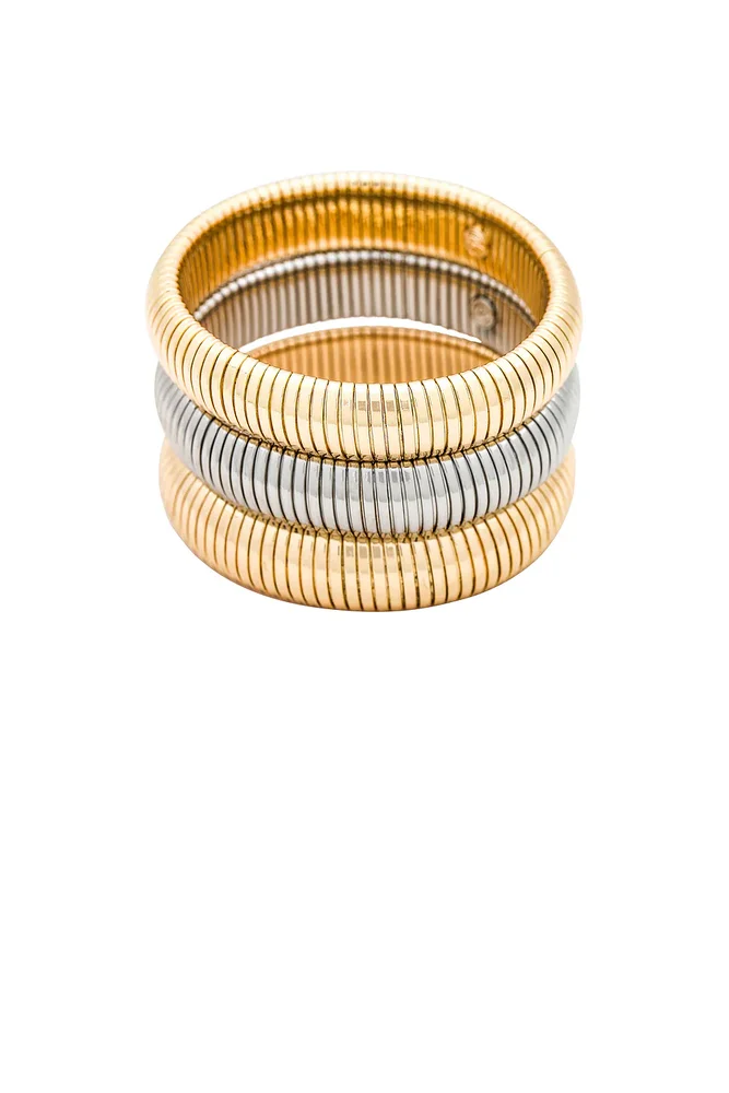 Flex Snake Chain Stretch Bracelet Set