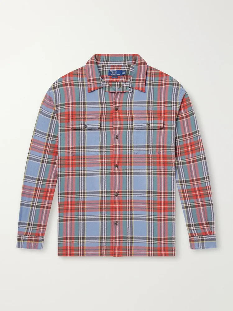 Checked Cotton-Flannel Shirt