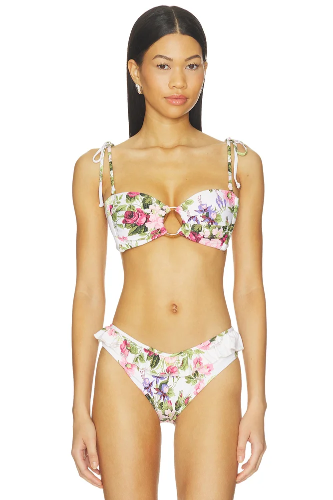 Tori Ties Bandeau Bikini Top