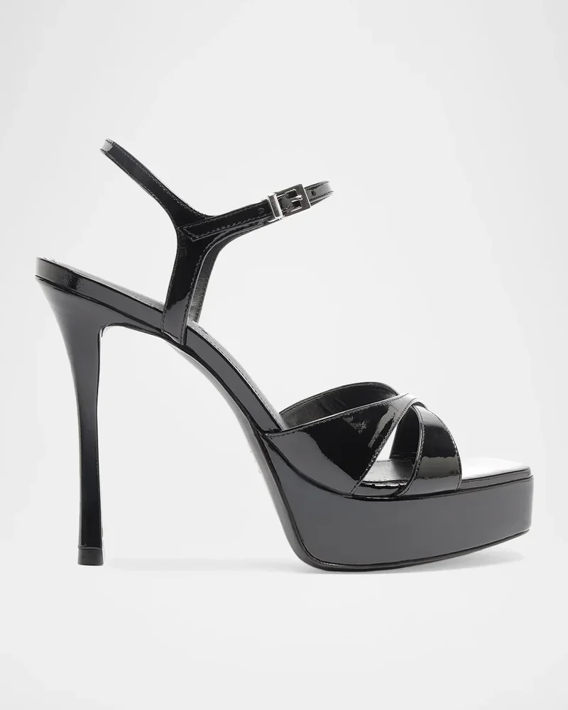 Maxine 120MM Patent Leather Platform Sandals