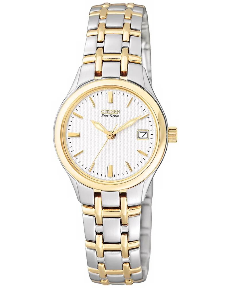 Eco-Drive Two-Tone Bracelet Watch, 25mm