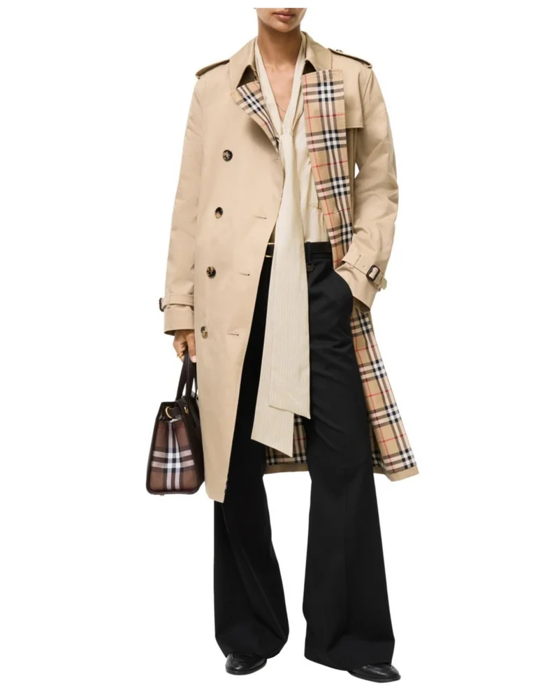 Long Gabardine Lakefield Trench Coat
