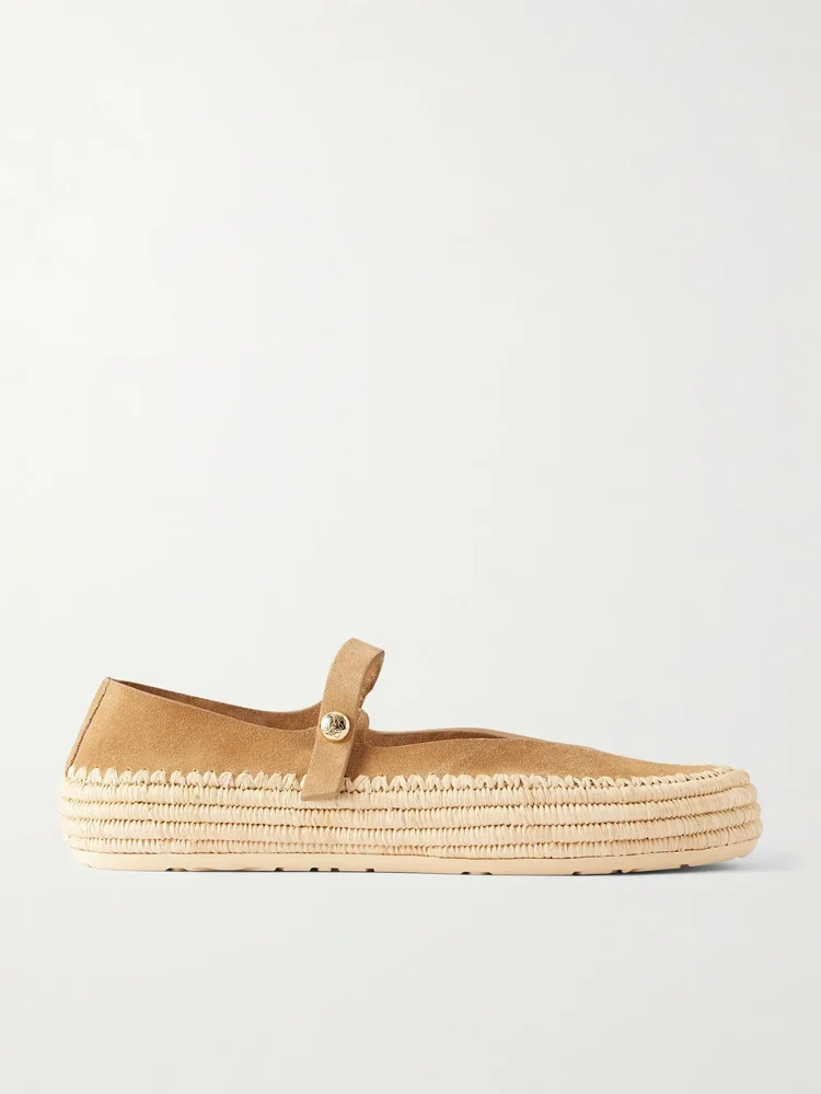 Paula's Ibiza Rio Suede Mary Jane Espadrilles