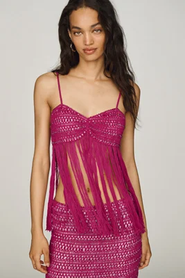 Lulu Cotton Fringe Crochet Top