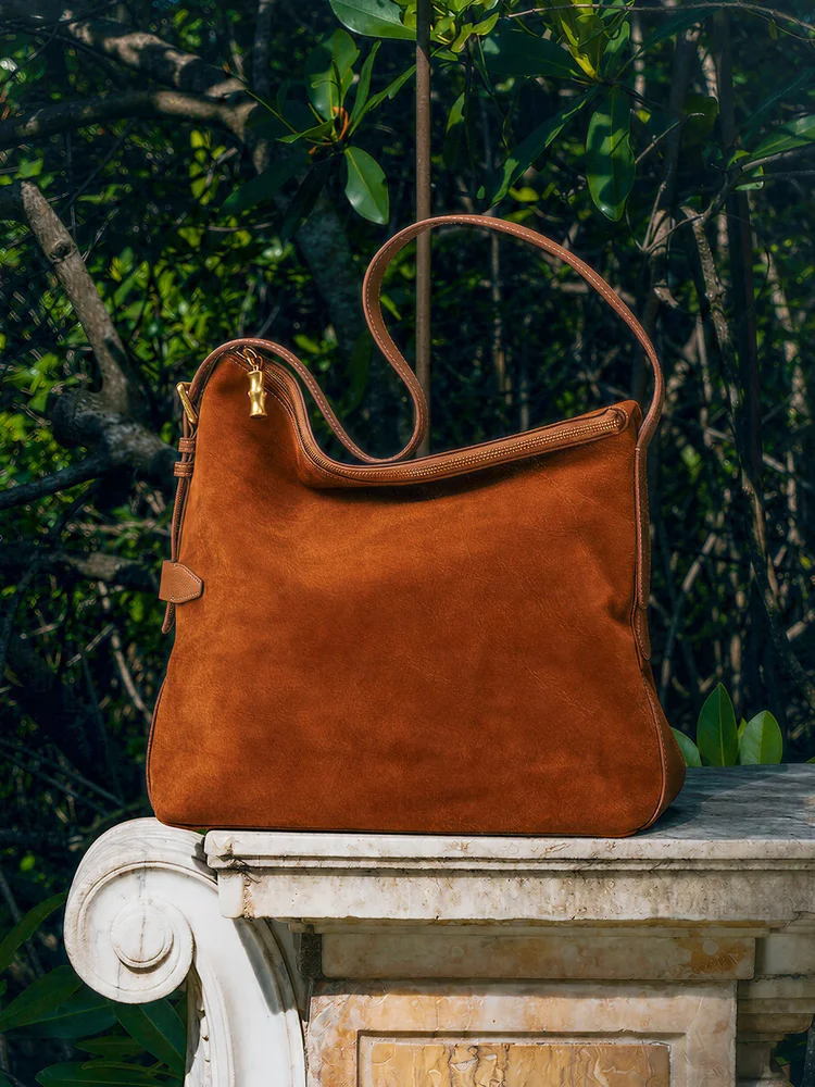 The Montecito Suede Hobo Bag