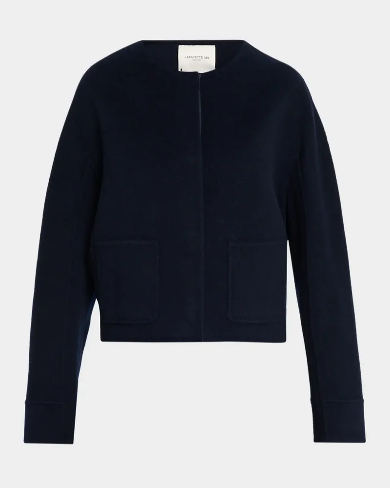 Crewneck Wool-Cashmere Jacket