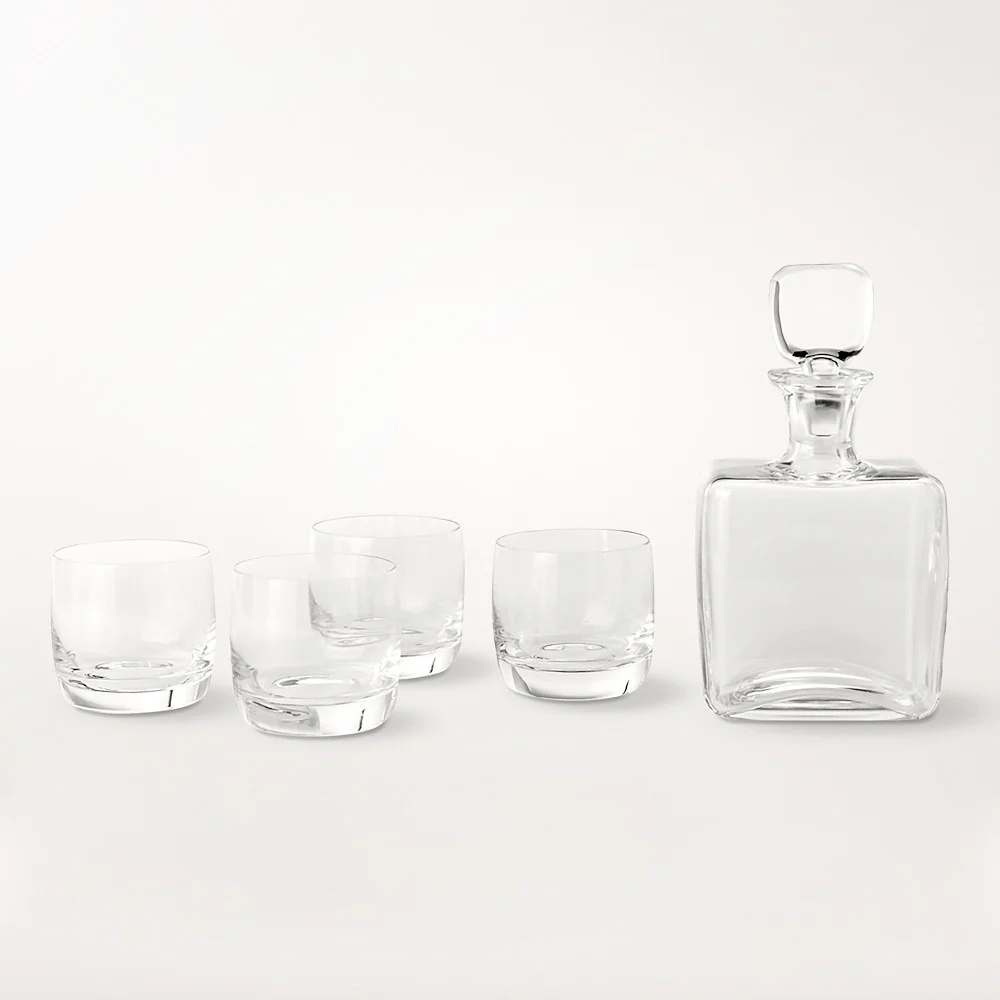 Reserve Decanter & Double Old-Fashioned Glasses, Set of 4