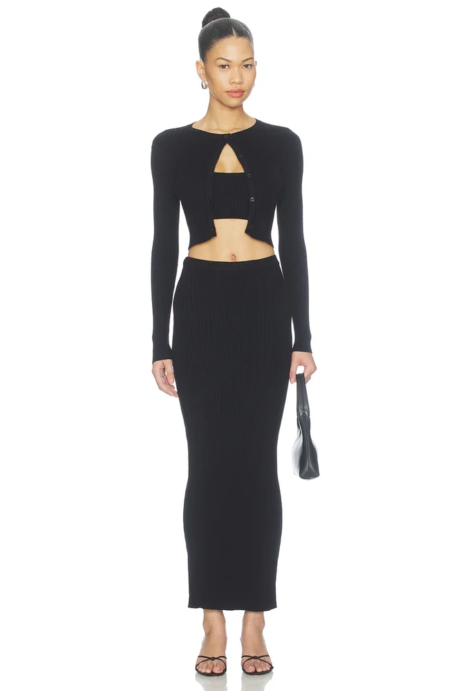 Jude Knit Maxi Skirt Set