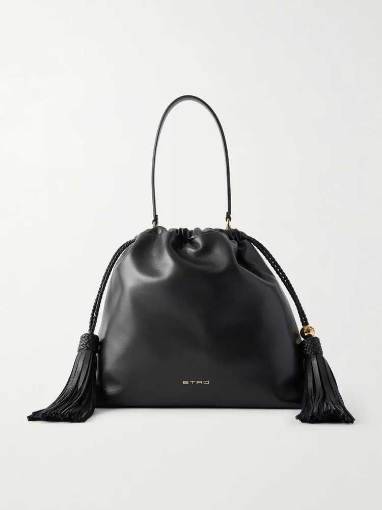 Kalispera tasseled leather shoulder bag
