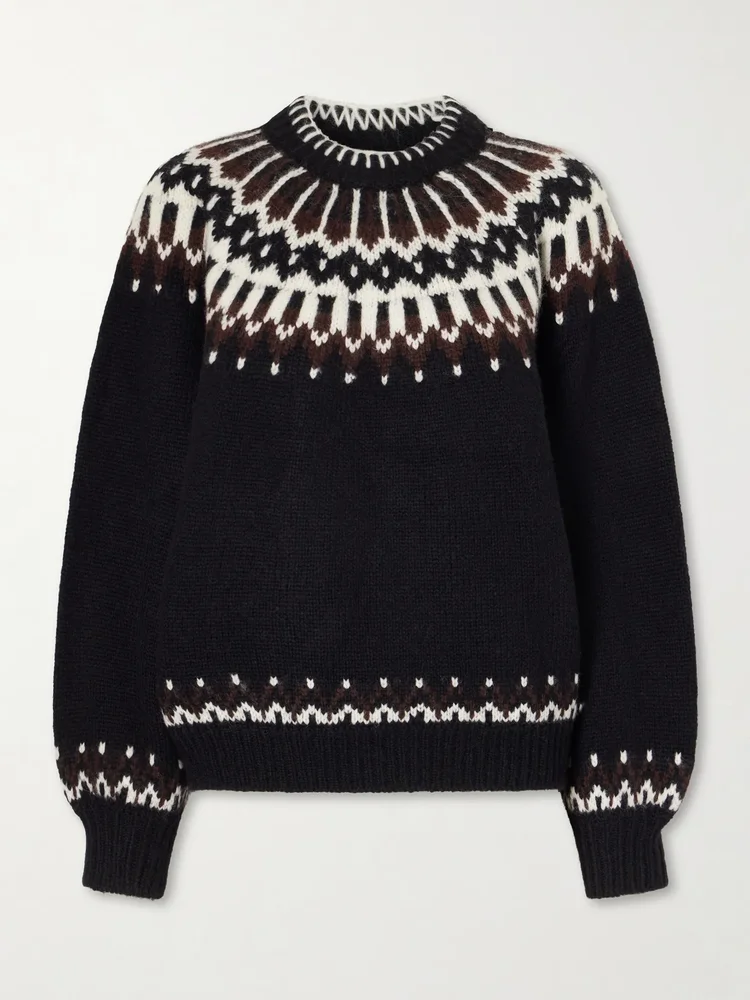 Field Fair Isle wool-blend sweater