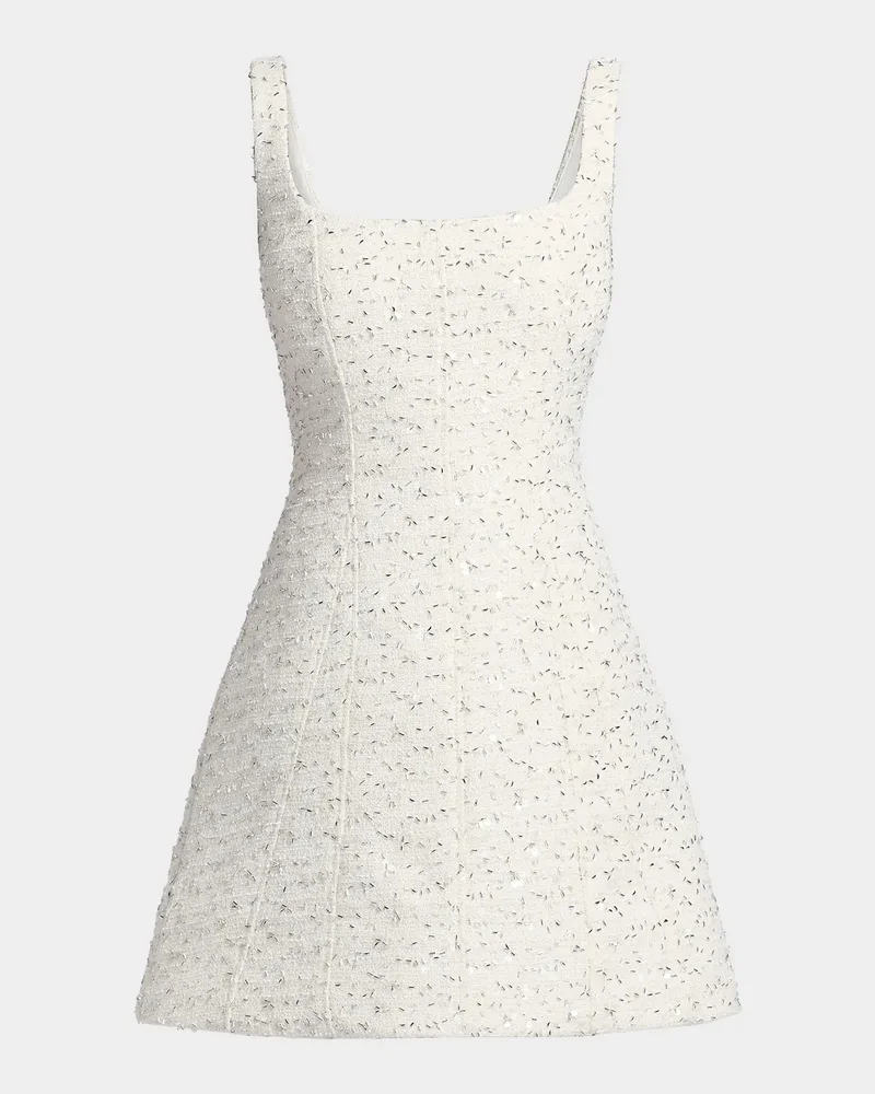 Emery Beaded Tweed Minidress