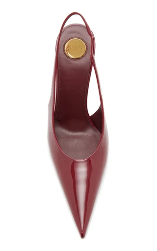 Guermantes Patent Leather Slingback Pumps