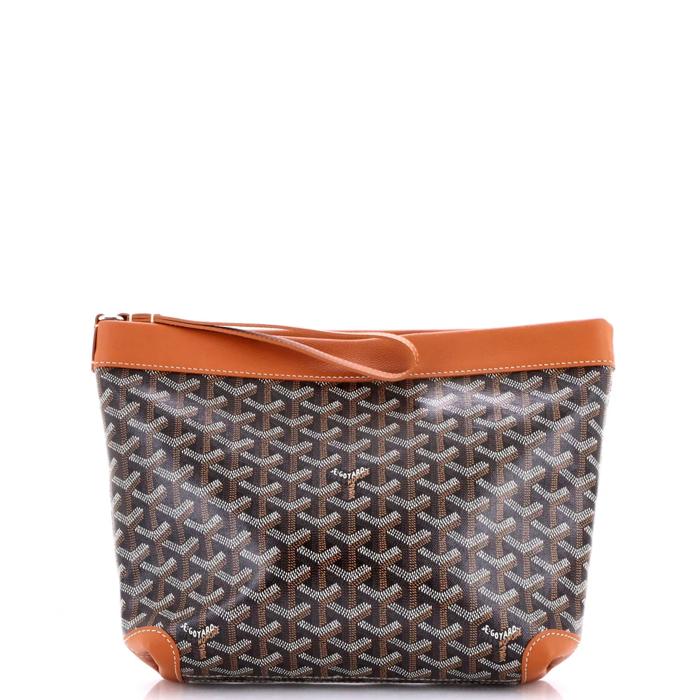 Goyardine Conti Pouch, Brown