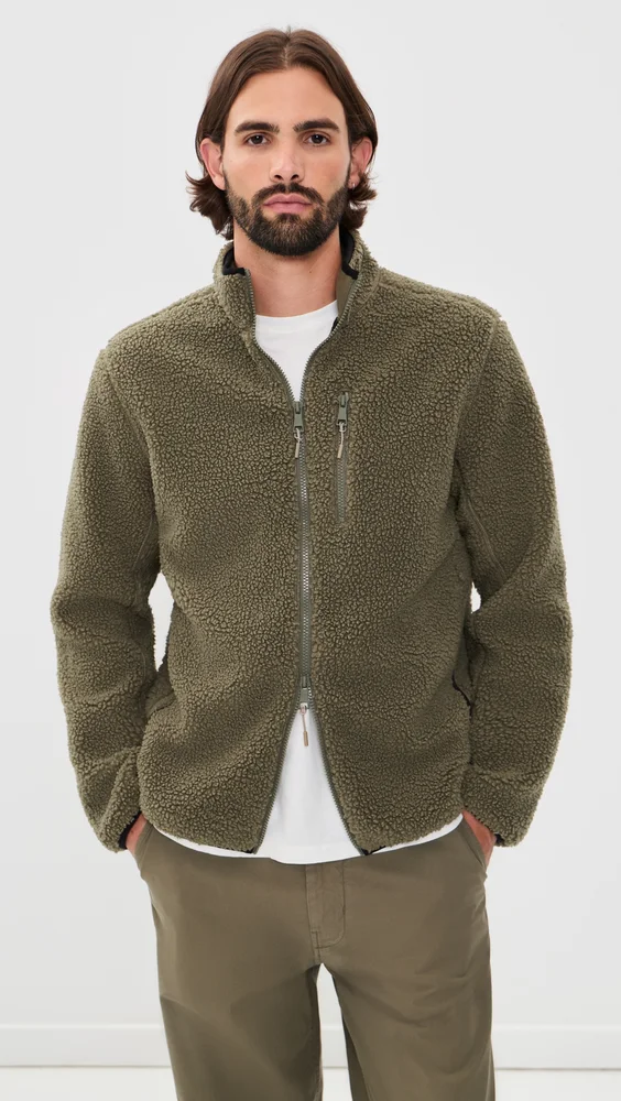 Boucle Fleece Zip Jacket