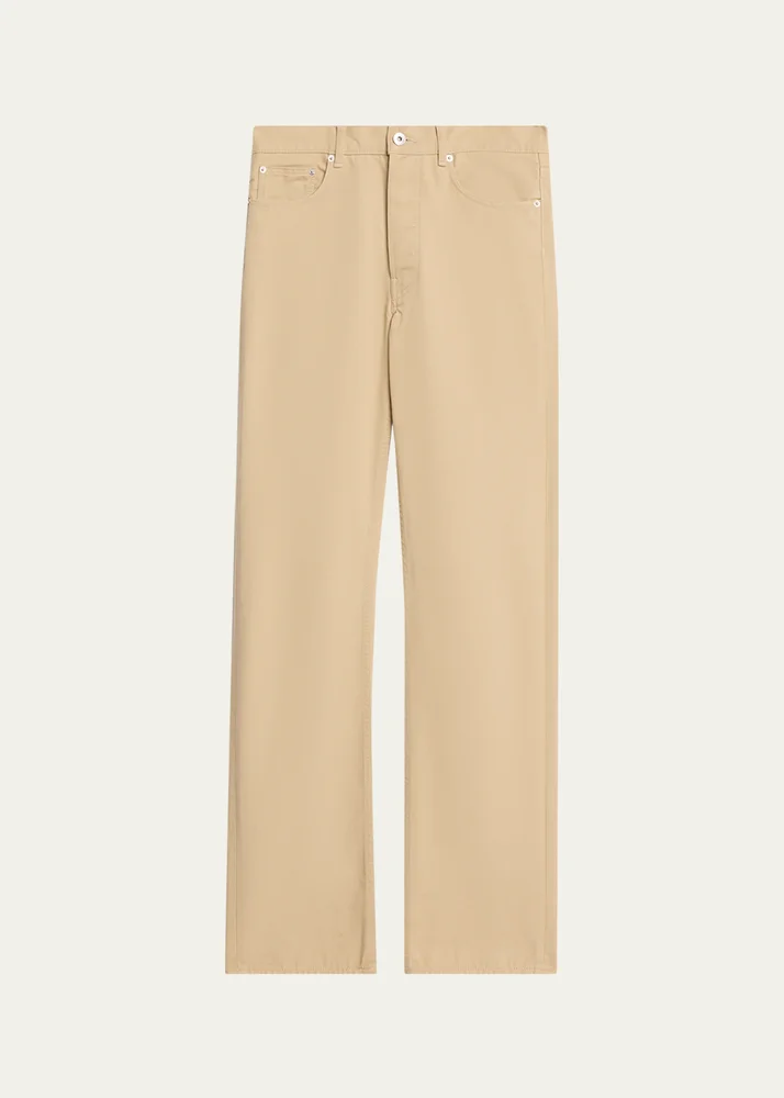 Mid-Rise Straight-Leg Jeans