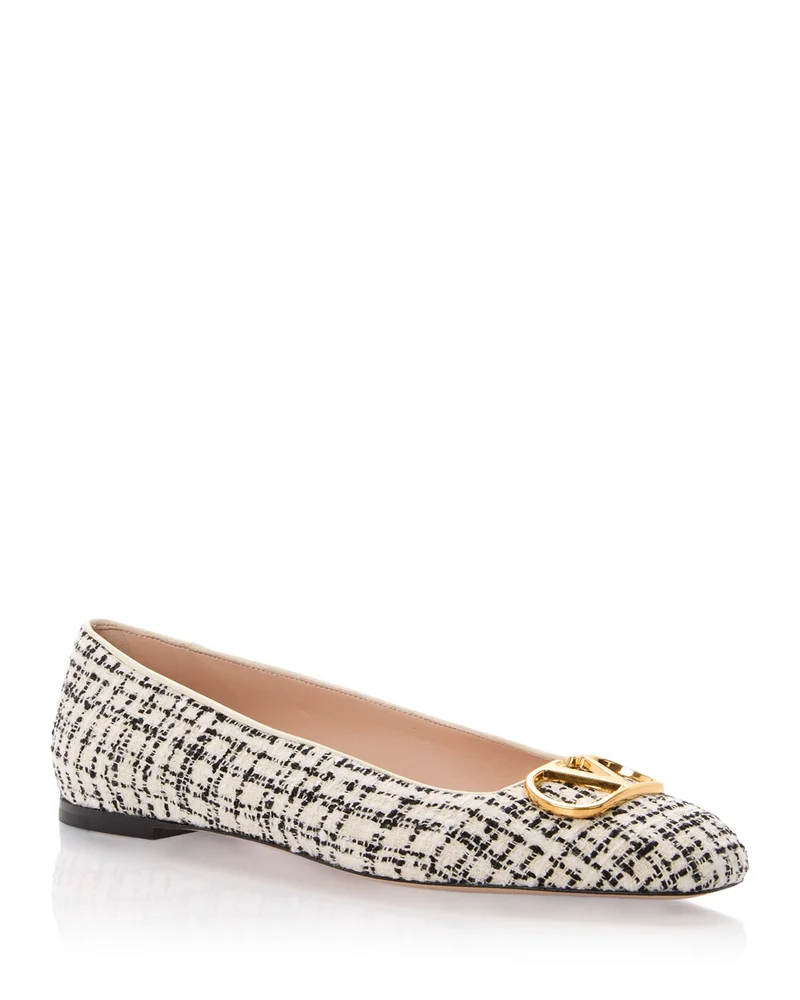 VLogo Hardware Ballet Flats
