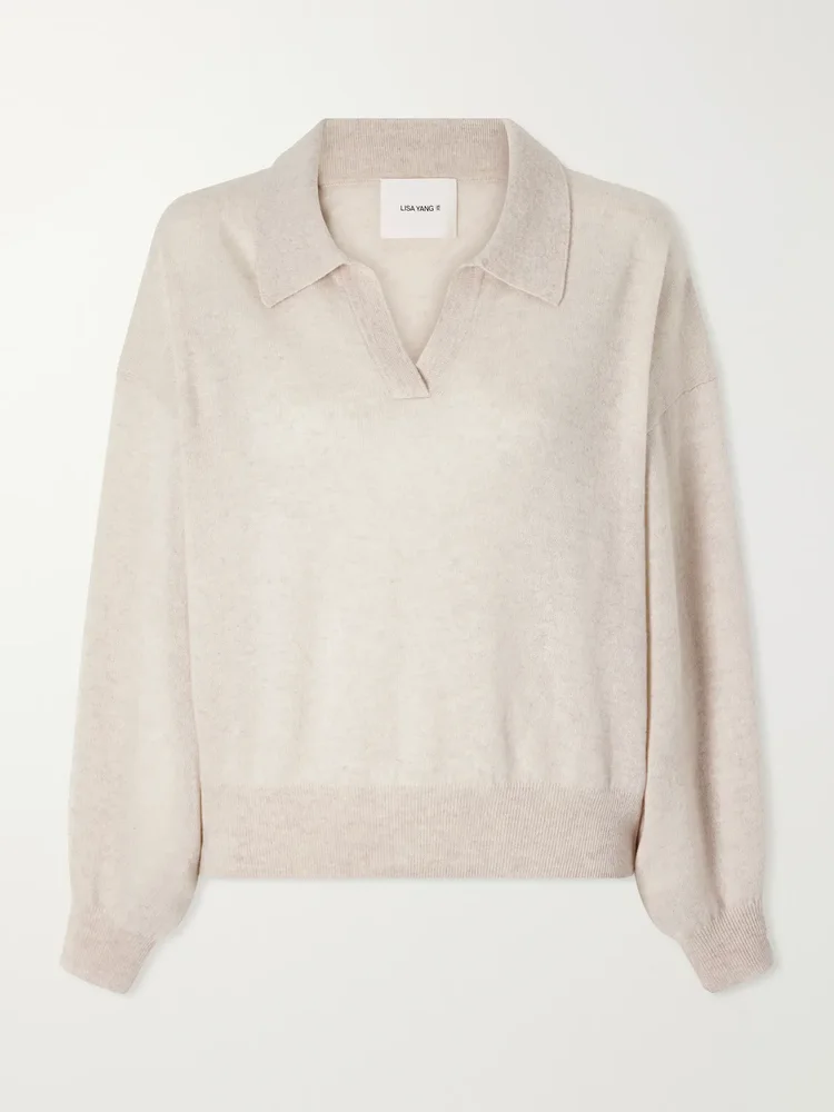 Katriel cashmere polo sweater