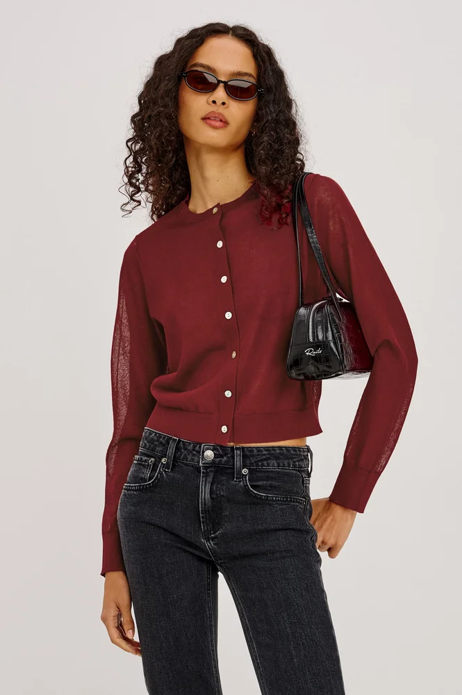 Lakelyn Cardigan, Crimson