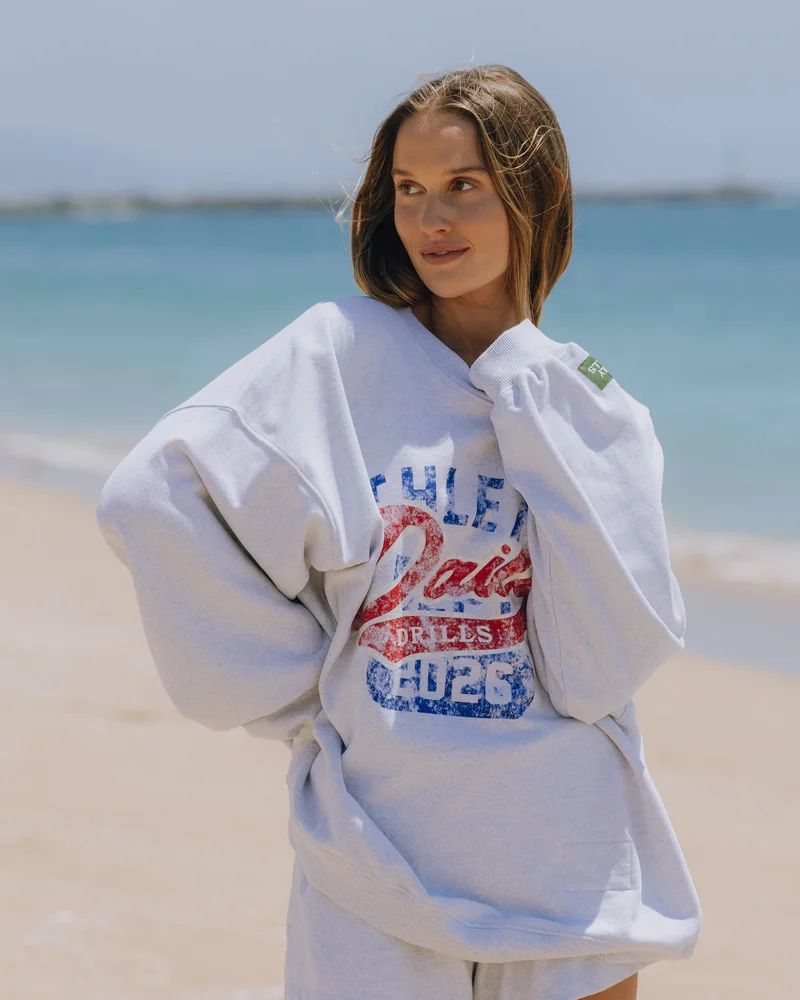 Oversized Fleece Athletics Crew