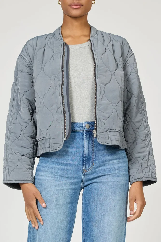 Maverick Zip Front Quilted Jacket