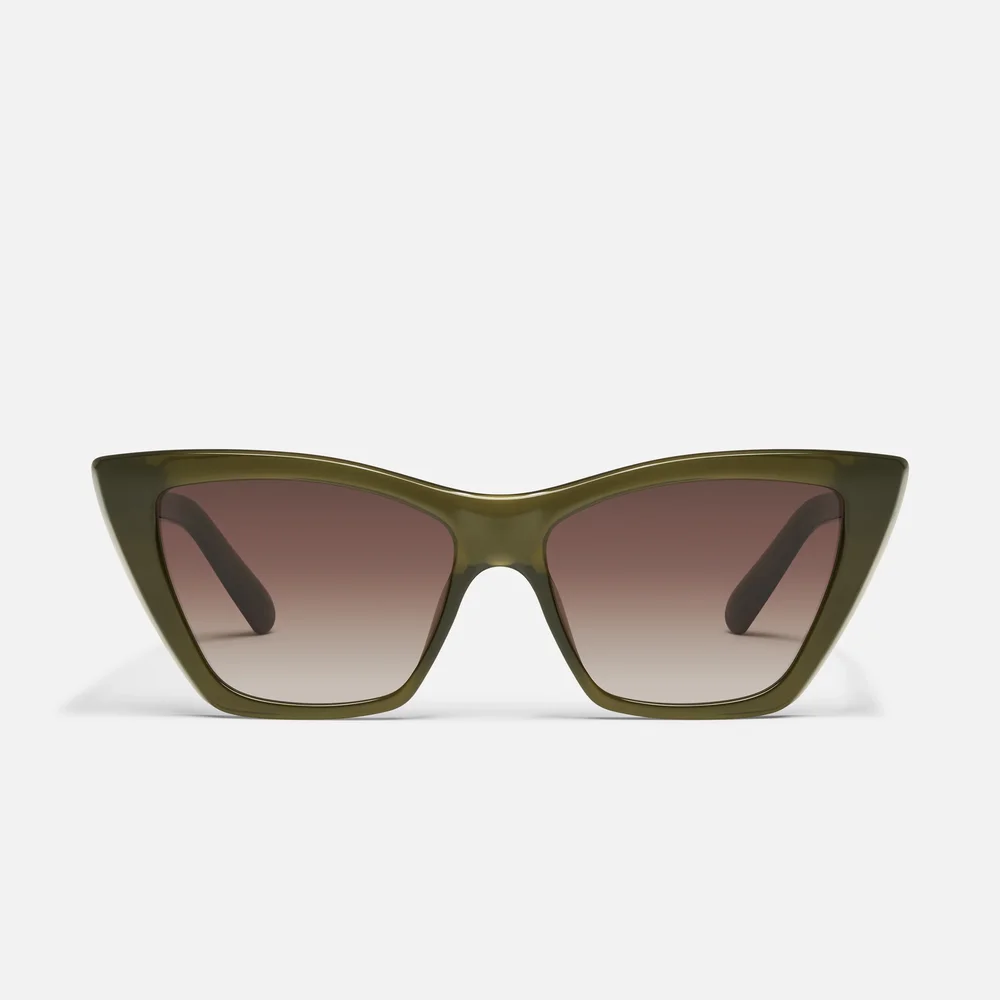 Set In Stone Sunglasses, Olive / Brown