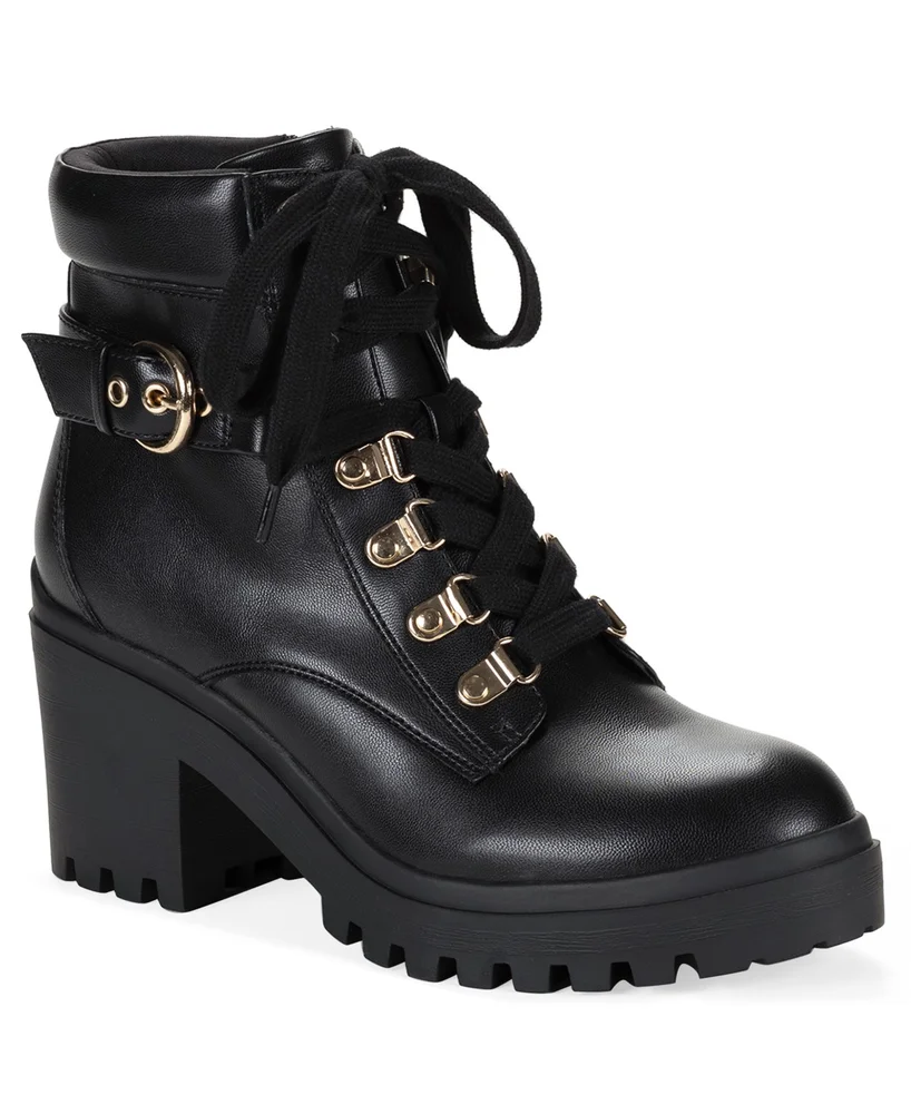 Elodii Platform Block Heel Ankle Booties