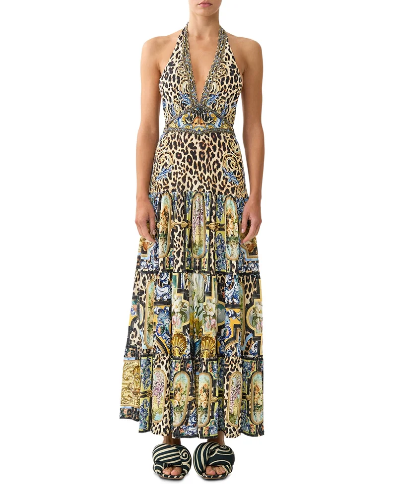 Silk Halter Dress