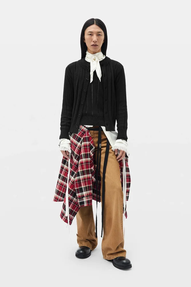 Natel Brushed Rib Cardigan