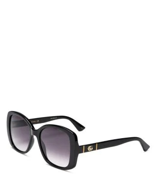 Gucci Square Sunglasses, 56mm
