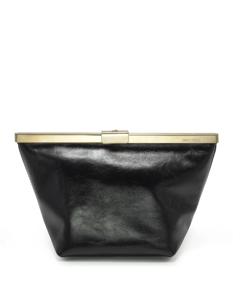 Ganache Biker Leather Clutch