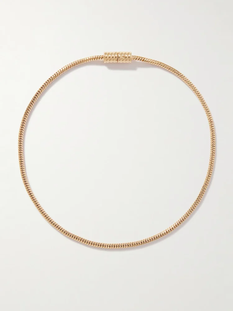 Madison Avenue gold-plated necklace