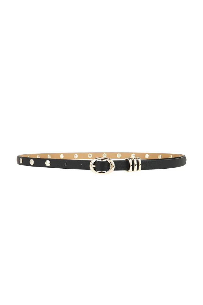 Classic Studded Skinny Belt