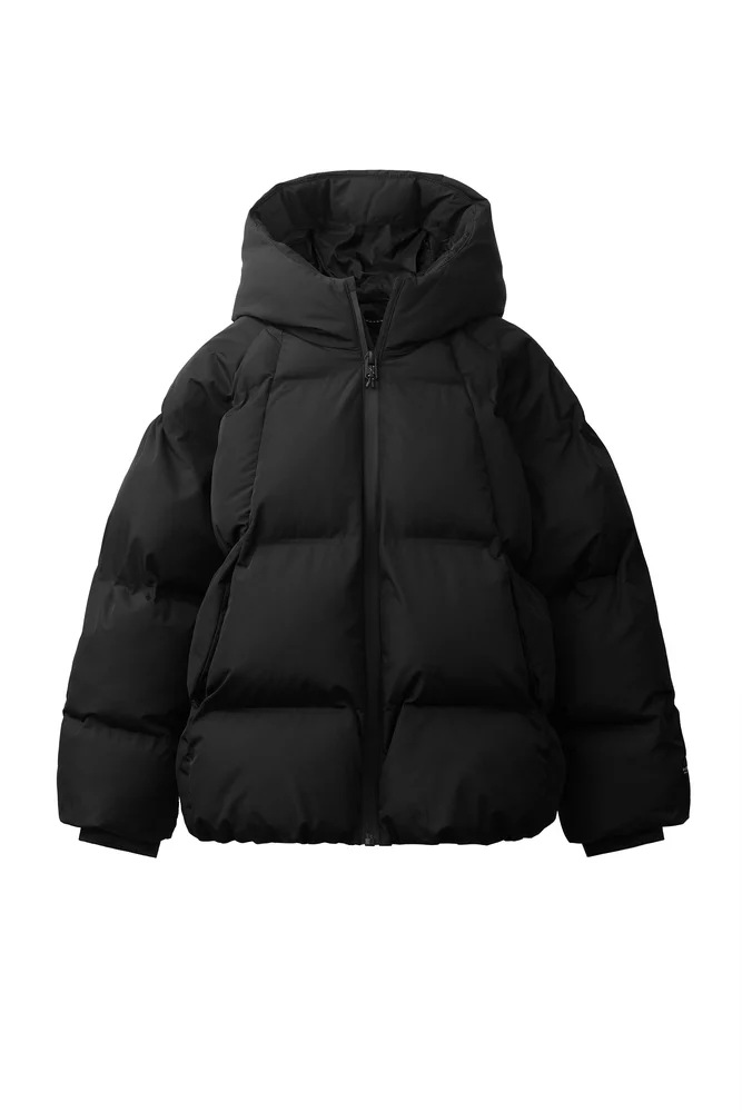 Water Repellent Puffer Hoodie Jacket