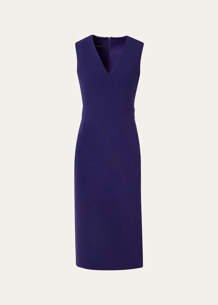Bi-Stretch Wool Double-Face Shift Dress