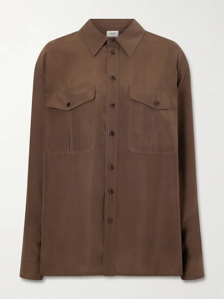 Silk habotai shirt