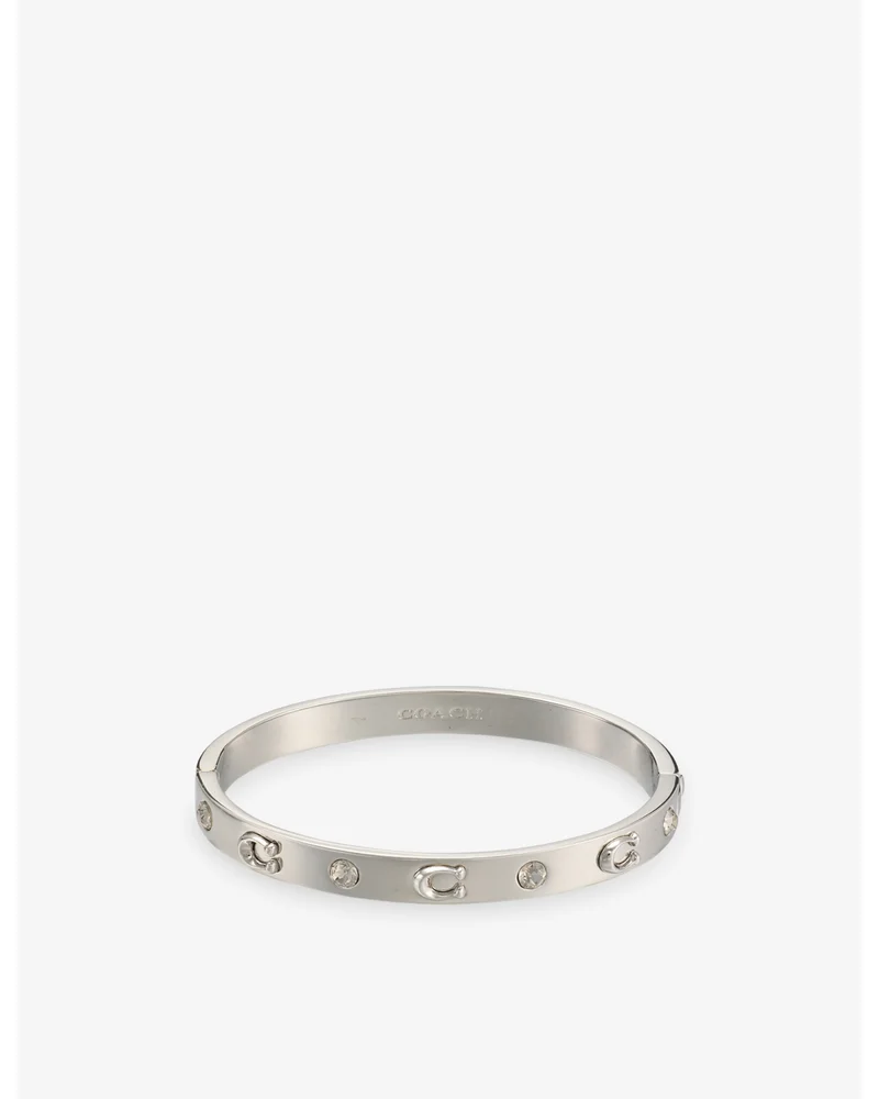 C Hinged Brass Bangle