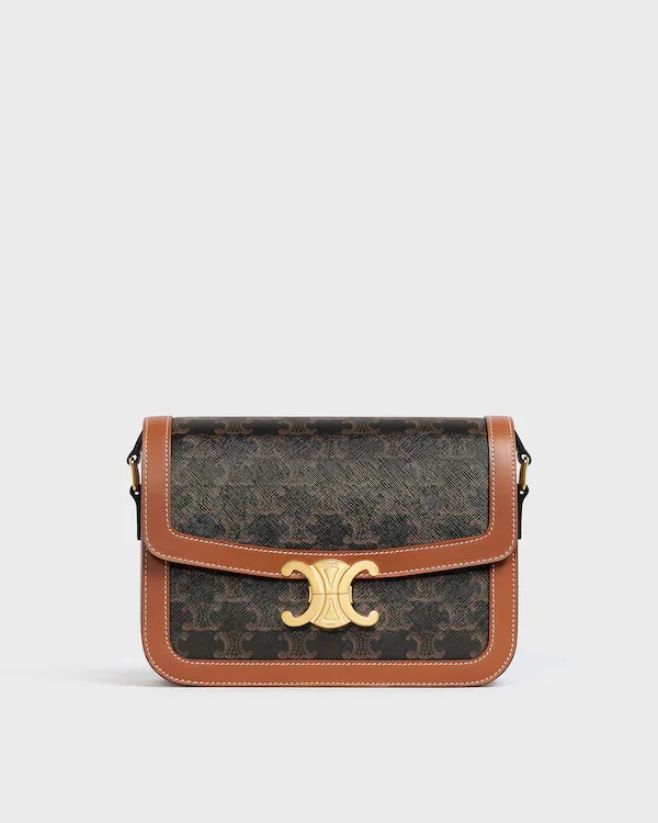 Classique Triomphe Bag in Toile Triomphe - Tan